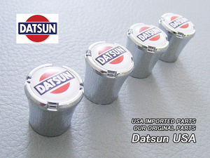 ダットサン■DATSUN■ダッツンUSホイール-エアバルブキャップ4個■USAバルブステムキャップ■510ブルーバード610ブルU日産710バイオレット