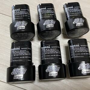 マキタ 純正 10.8v バッテリー BL1013 6個セット ジャンクの画像2