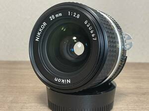 【極美品】Nikon ニコン NIKKOR AI-S Ais 28mm f/2.8 MF Lens