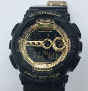 【9117】稼働 CASIO カシオ G-SHOCK ジーショック GD-100GB 腕時計 クオーツ デジタル フルオートカレンダー 多機能 ゴールド 20気圧防水