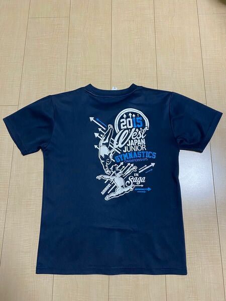 エアムーブ　ジムナスティックTシャツ　ネイビー　150