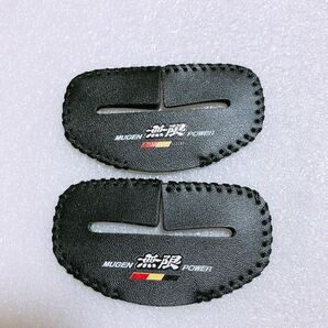 無限 mugen シートベルトバックルカバー シートベルト カバー シビック S660 フィット タイプR fd2 n-one n-box フリード アコード S660 黒の画像1