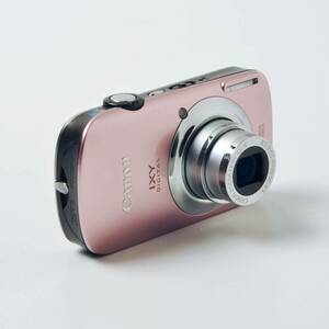 1円スタート！！◇美品◆CANON IXY DIGITAL 510 IS （ピンク）元箱付属品完備・通電・撮影可動確認済み