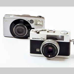 1円〜 ◇◆ KONIKA C35/ Canon Autoboy Luna105 ・フィルムカメラ・アンティーク『ジャンク・現状お渡し』