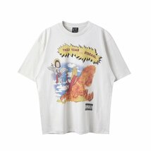 Saint Michael セントマイケル 面白い プリント 半袖tシャツ ユニセックス ファッション トップス カットソー Lサイズ_画像1