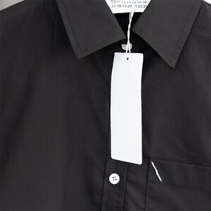 メゾンマルジェラ Maison Margiela ブラウス シャツ メンズ 胸ポケット付き 黒 おしゃれ ファッション 簡約 長袖シャツ Lサイズ oversizeの画像4