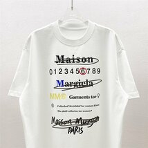 Maison Margiela(メゾン マルジェラ) MM6 半袖 tシャツ 夏 カットソー グラフィティ ホワイト ファッション トップス Mサイズ_画像2