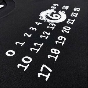 Maison Margiela(メゾン マルジェラ) MM6 半袖 tシャツ 夏 ナンバリング ブラック ドラゴンリング カジュアル トップス Lサイズの画像6