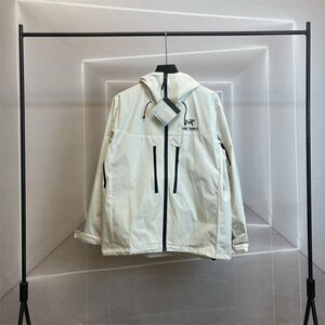 ARC'TERYX Arc'teryx jacket men's lady's outdoor waterproof alpha sv no. 6 fee gtx. manner coat white L size 