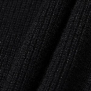 Maison Margiela メゾンマルジェラ ニットセーター メンズ 丸襟 暖かい 秋冬 プルオーバー トップス おしゃれ 黒 Lサイズの画像6