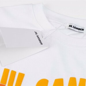 jil sander ジルサンダー 半袖tシャツ 白 ロゴシャツ 丸襟 おしゃれ 半袖 カットソー 夏 トップス Lサイズの画像4