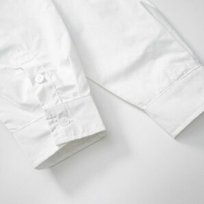 Maison Margiela メゾンマルジェラ シャツ ホワイト 長袖シャツ ブラウス メンズ レディース 男女兼用 ロゴ シャツ Mサイズの画像8