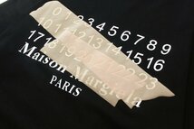 MAISON MARGIELA MM6 半袖Tシャツ ロゴTシャツ メゾン マルジェラ テープ ナンバーロゴ コットン100％ ユニセックス 黒 Lサイズ_画像7