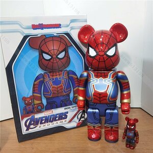 BE@RBRICK IRON SPIDER ベアブリック bearbrick Avengers:Endgame コラボ MEDICOM TOY 400%+100% メディコム トイ