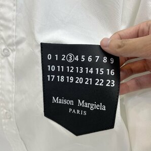 Maison Margiela メゾンマルジェラ ブラウス 白 胸ポケット付き おしゃれ 長袖シャツ メンズ レディース ファッション トップス Sサイズの画像5