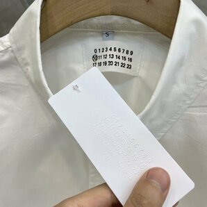 Maison Margiela メゾンマルジェラ ブラウス 白 胸ポケット付き おしゃれ 長袖シャツ メンズ レディース ファッション トップス Sサイズの画像3