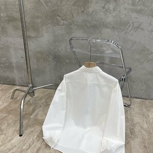 Maison Margiela メゾンマルジェラ ブラウス 白 胸ポケット付き おしゃれ 長袖シャツ メンズ レディース ファッション トップス Sサイズの画像2