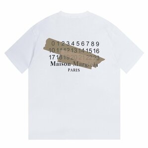 Maison Margiela/メゾンマルジェラ Tシャツ 半袖 マスキングテープ 白 T-SHIRT ファッション メンズ レディース おしゃれ Mサイズの画像1
