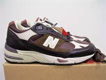 新品 UK製 ニューバランス M991 GBI 茶色レザー US8.5 26.5cm 国内モデル イギリス製 new balance イングランド 990 991 993_画像2