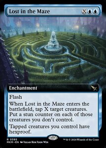 (395) MTG ■青/英語版■ 《迷路での迷子/Lost in the Maze》★拡張アートFOIL★ カルロフ邸殺人事件 MKM 青R