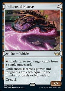 MTG ■無/英語版■《未認可霊柩車/Unlicensed Hearse》★FOIL★ ニューカペナの街角 SNC 　