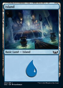 MTG ■土地/英語版■《 島/Island》 ニューカペナの街角 SNC 　