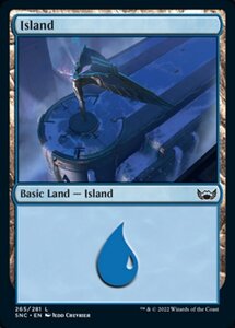 MTG ■土地/英語版■《 島/Island》 ニューカペナの街角 SNC 　