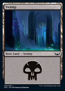 MTG ■土地/英語版■《 沼/Swamp》 ニューカペナの街角 SNC 　