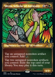 MTG ■金/英語版■ 《古代学者、メリア/Meria, Scholar of Antiquity》★ショーケースFOIL★ 団結のドミナリア DMU