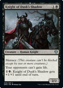 MTG ■黒/英語版■ 《暮影の騎士/Knight of Dusk's Shadow》★FOIL★ 団結のドミナリア DMU