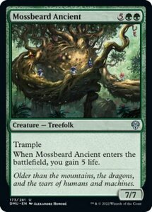 MTG ■緑/英語版■ 《古き苔髭/Mossbeard Ancient》★FOIL★ 団結のドミナリア DMU