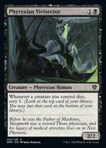 MTG ■黒/英語版■ 《ファイレクシアの生体解剖者/Phyrexian Vivisector》★FOIL★ 団結のドミナリア DMU