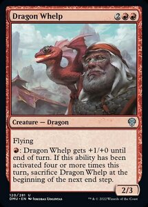 MTG ■赤/英語版■ 《チビ・ドラゴン/Dragon Whelp》★FOIL★ 団結のドミナリア DMU