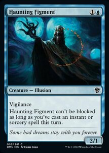 MTG ■青/英語版■ 《消えない想像体/Haunting Figment》★FOIL★ 団結のドミナリア DMU