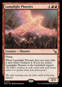 (137) MTG ■赤/英語版■ 《ランプ光のフェニックス/Lamplight Phoenix》カルロフ邸殺人事件 MKM 赤R