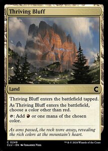 (249) MTG ■土地/英語版■ 《興隆する絶壁/Thriving Bluff》カルロフ邸殺人事件：Clue Edition CLU 土地C