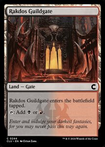 (244) MTG ■土地/英語版■ 《ラクドスのギルド門/Rakdos Guildgate》カルロフ邸殺人事件：Clue Edition CLU 土地C