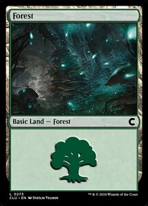 (273) MTG ■土地/英語版■ 《森/Forest》カルロフ邸殺人事件：Clue Edition CLU 土地