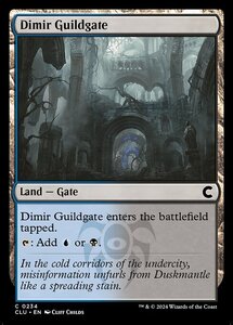 (234) MTG ■土地/英語版■ 《ディミーアのギルド門/Dimir Guildgate》カルロフ邸殺人事件：Clue Edition CLU 土地C