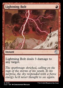 (141) MTG ■赤/英語版■ 《稲妻/Lightning Bolt》カルロフ邸殺人事件：Clue Edition CLU 赤U