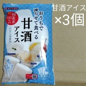 おうちで凍らせて食べる 甘酒アイス (70g×4本入) ×3袋セット