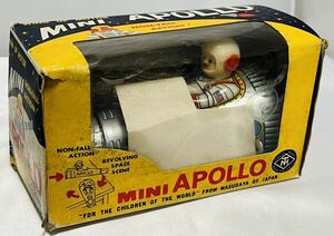* подлинная вещь больше рисовое поле магазин MINI APOLLOzen мой жестяная пластина. игрушка Apollo Mini Rocket Showa Retro Vintage античный игрушка рабочий товар 
