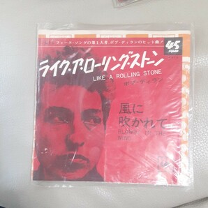 EP コロムビア盤 ! ボブ・ディラン/ライク・ア・ローリング・ストーン 風に吹かれて☆LL-821-C 1965年の画像1