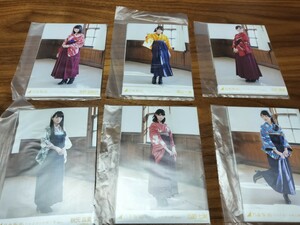 乃木坂46 ハルジオンが咲く頃　選抜ver.　6コンプ　生田絵梨花　高山一実　白石麻衣　秋元真夏　西野七瀬　伊藤万理華