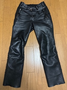 【中古】BATES　ベイツ　レザーパンツ　Lサイズ　29インチ相当