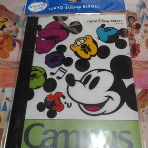 ディズニー　クリアファイル&キャンパスノート