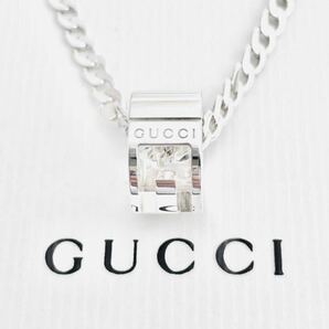 【超美品！送無】GUCCI★グッチ カットアウトGリング ネックレス シルバー925 リング、ピアス、ブレスレットの画像3