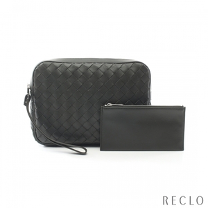 Bottega veneta bottega veneta intrechart document case case back Кожаный темно -зеленый 649916 мужской подержанный