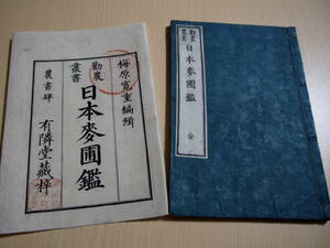 勧農叢書　日本麦圃鑑　全　梅原寛重　編　有隣堂　明治25年初版　袋付き　農業書　農家　農学