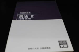 実戦問題集 民法Ⅱ(債権・親相) 資格の大原 公務員講座/2019年発行/非売品　LY-b3.240422